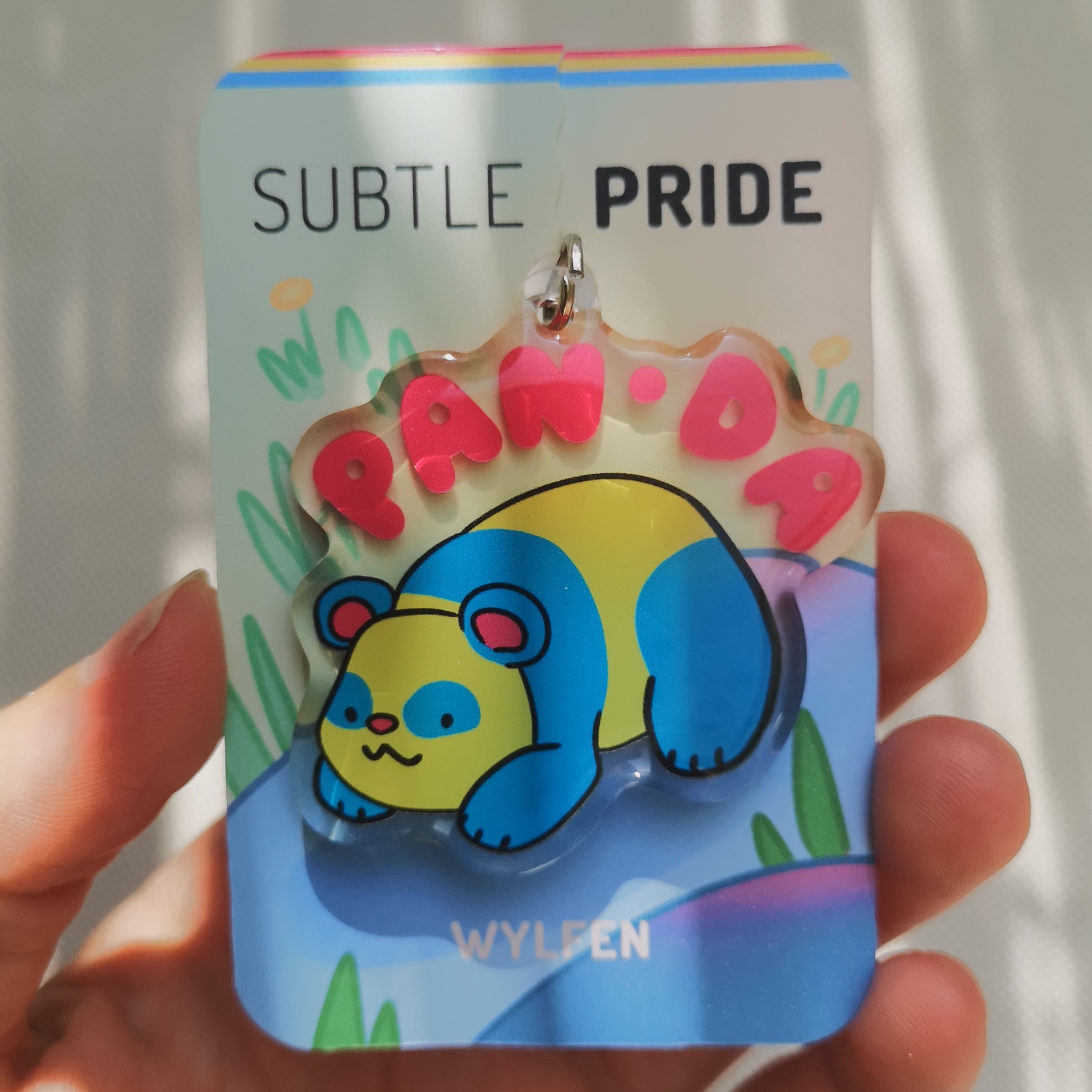 Pride Pun Acrylic Charm saying Panda