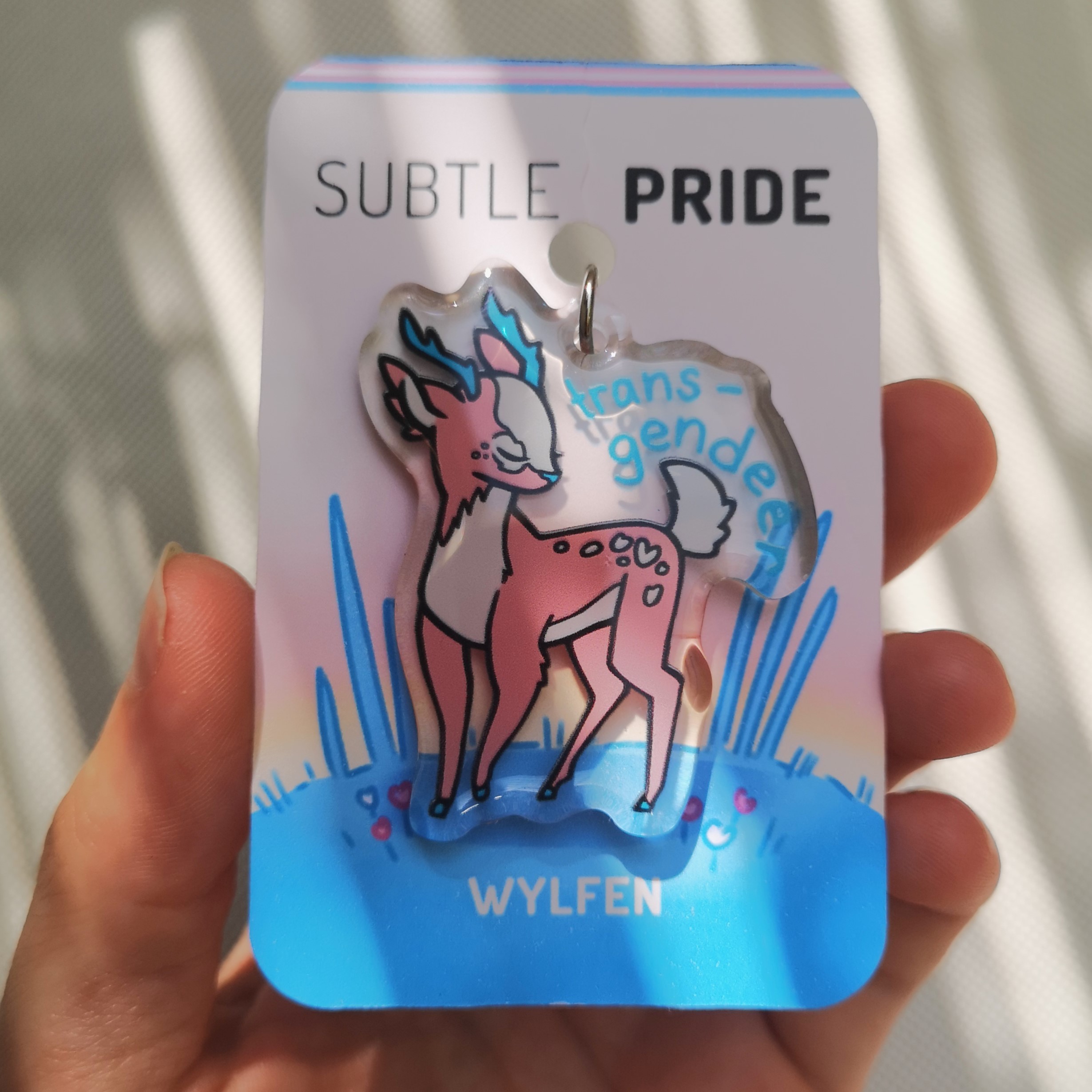 Pride Pun Acrylic Charm saying Transgendeer